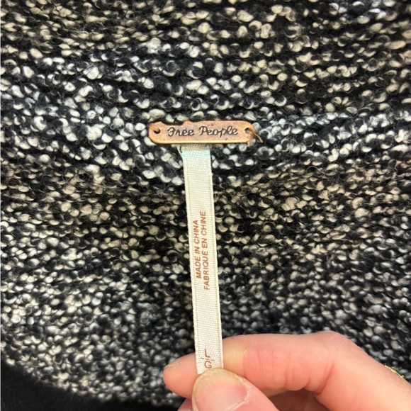 Free People Gray Tweed Coat - Picture 3 of 4